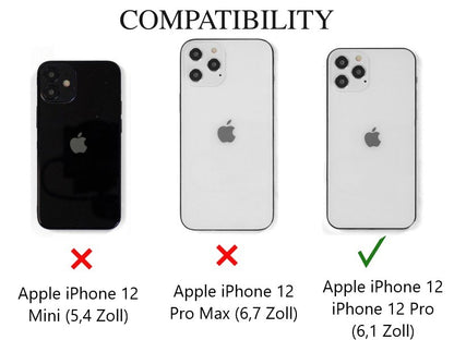 Hülle für Apple iPhone 12 / iPhone 12 Pro Handyhülle Flip Case Mandala Lila