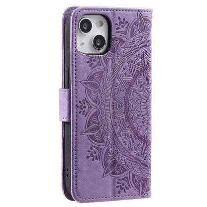 Hülle für Apple iPhone 14 Plus Handyhülle Flip Case Handy Cover Mandala Lila