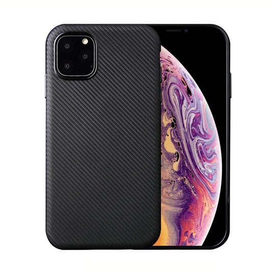 Hülle für Apple iPhone 11 Pro Max [6,5 Zoll] Handyhülle Silikon Case Cover Carbon