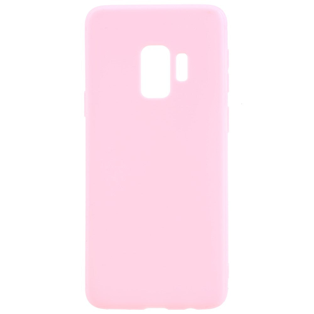 Hülle für Samsung Galaxy S9 Handy Case Silikon Cover Bumper Tasche Matt Rosa