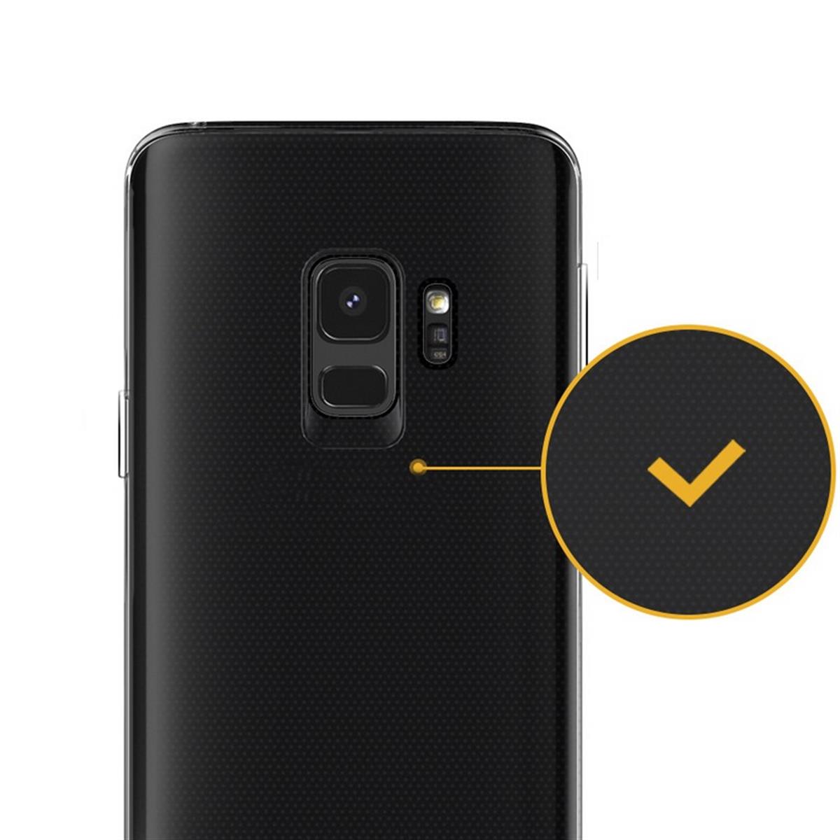 Hülle für Samsung Galaxy S9+ Handyhülle Silikon Cover Schutzhülle transparent