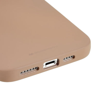 Hülle für Apple iPhone 14 Pro Max Handyhülle Silikon Case Cover Etui Matt Beige