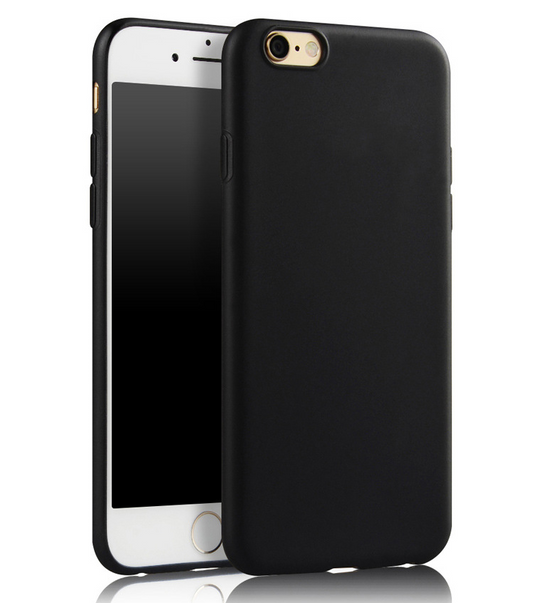 Hülle für Apple iPhone SE 2020/2022 Handyhülle Schutz Silikon Case Matt Schwarz