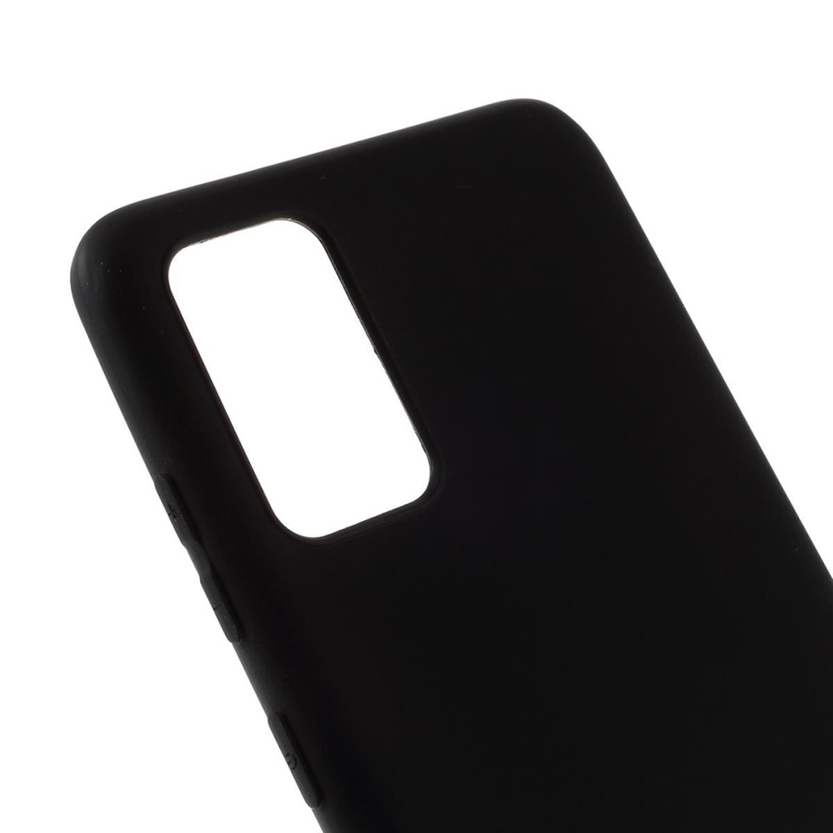 Hülle für Samsung Galaxy M30s Handyhülle Silikon Case Cover Tasche Matt Schwarz