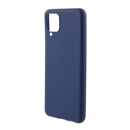 Hülle für Samsung Galaxy A12/M12 Handyhülle Silikon Case Cover Bumper Matt Blau