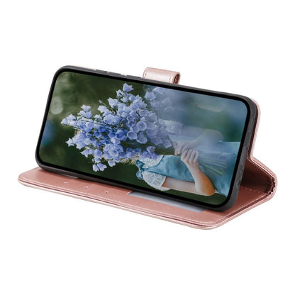 Hülle für Samsung Galaxy S23+ Handyhülle Flip Case Cover Etui Mandala Rosegold