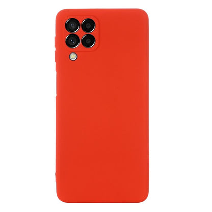 Hülle für Samsung Galaxy M53 5G Handyhülle Silikon Case Cover Bumper Matt Rot