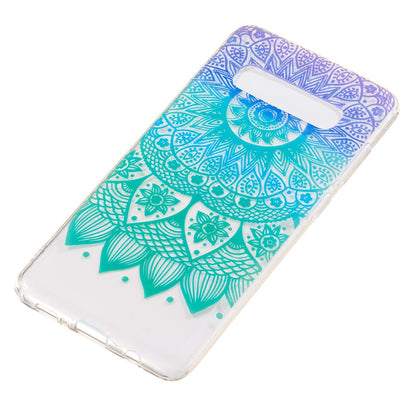 Hülle für Samsung Galaxy S10+ (Plus) Handyhülle Schutzhülle Motiv Mandala bunt