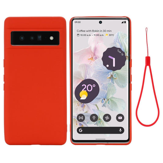 Hülle für Google Pixel 7 Handyhülle Silikon Case Cover Handy Bumper Matt Rot