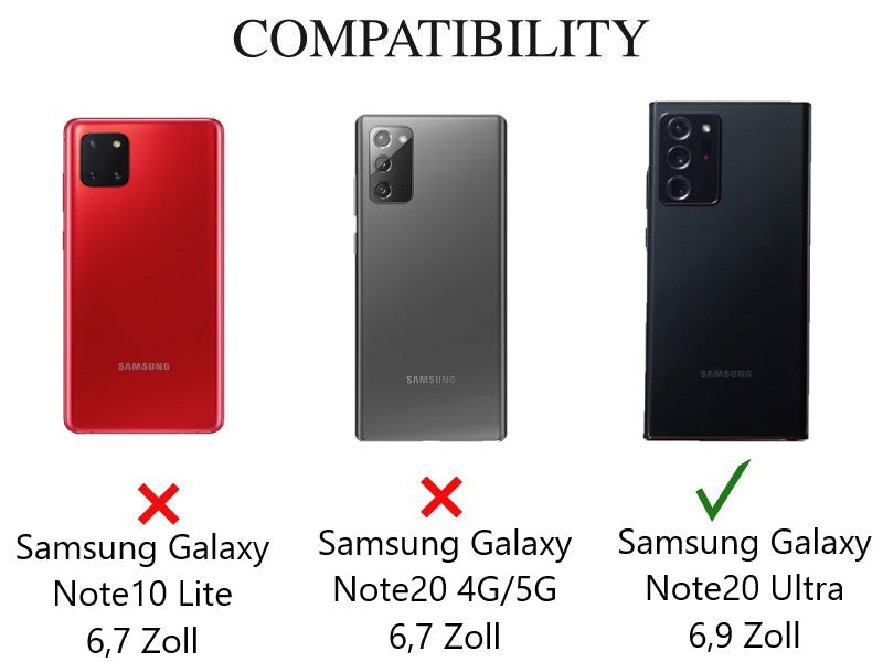 Hülle für Samsung Galaxy Note20 Ultra Handyhülle Silikon Case Cover Carbonfarben