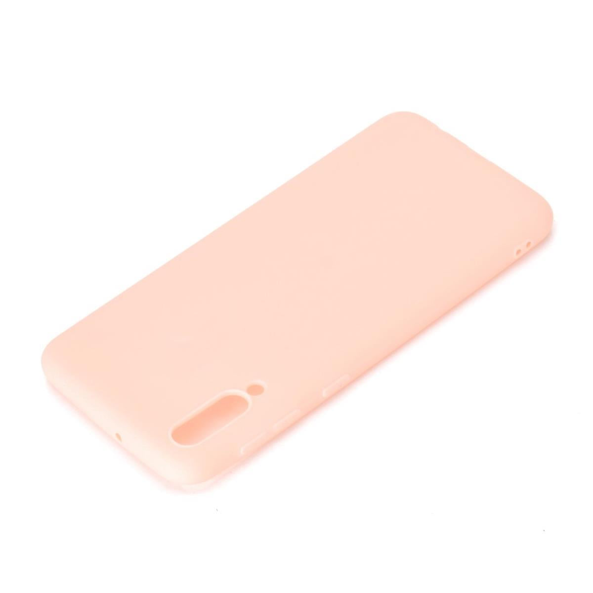 Hülle für Samsung Galaxy A70 Handyhülle Silikon Case Schutzhülle Cover matt Rosa