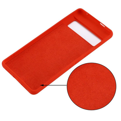 Hülle für Google Pixel 7 Pro Handyhülle Silikon Case Bumper Handy Cover Matt Rot