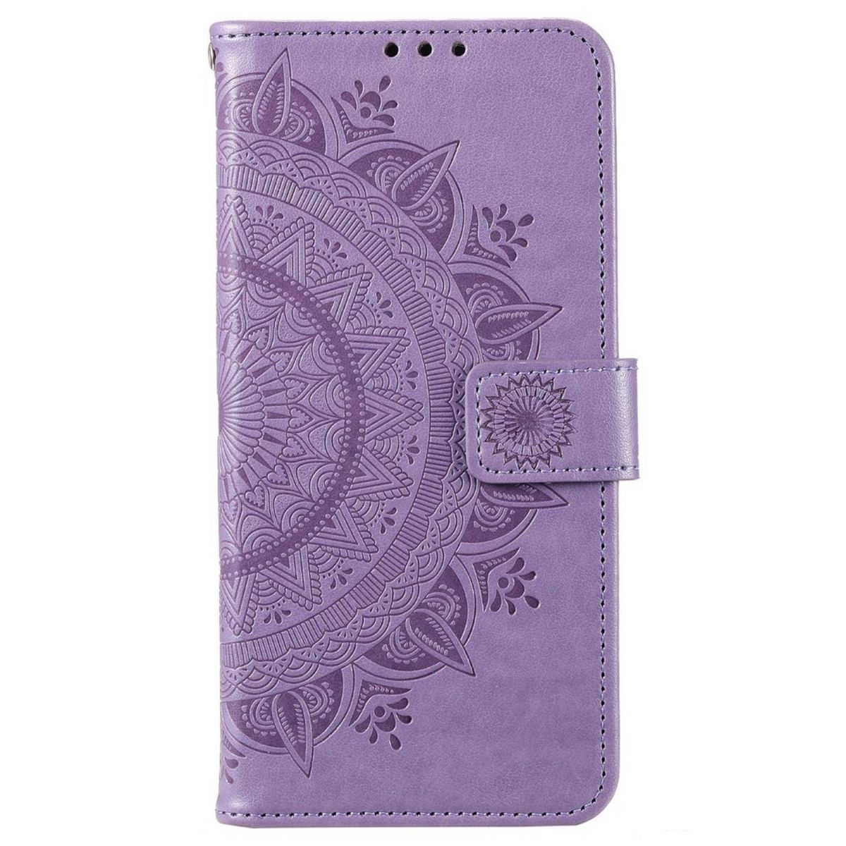 Hülle für Samsung Galaxy M53 5G Handyhülle Flip Case Cover Etui Mandala Lila
