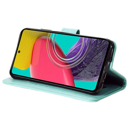 Hülle für Samsung Galaxy M53 5G Handyhülle Flip Case Cover Etui Mandala Grün