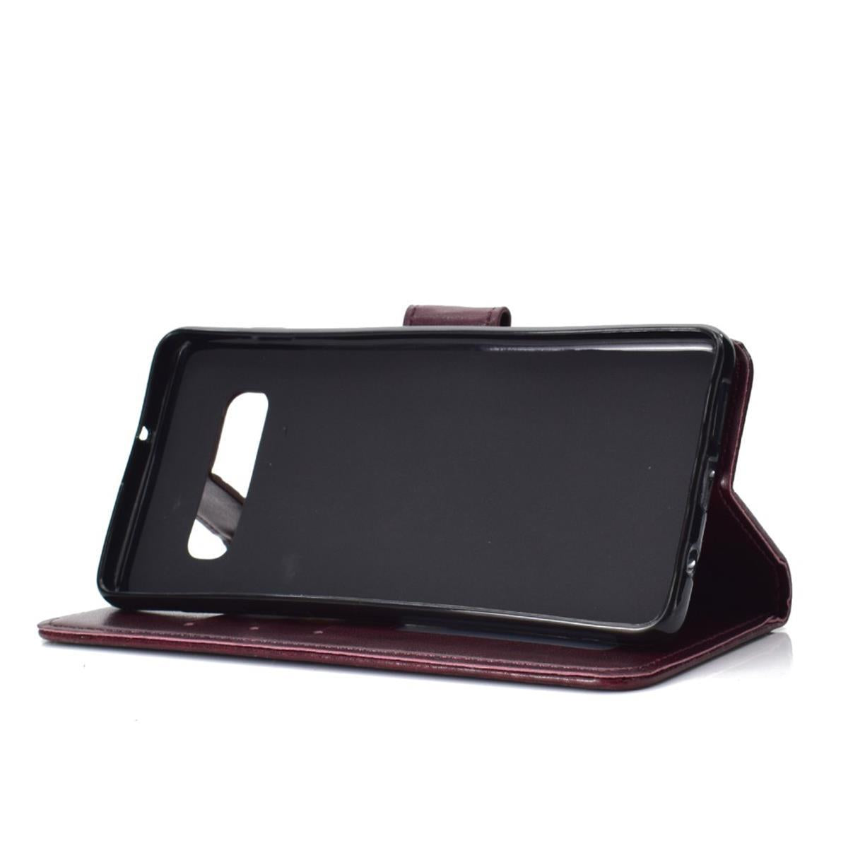 Hülle für Samsung Galaxy S10 Handyhülle Flip Case Cover Bumper Mandala Braun