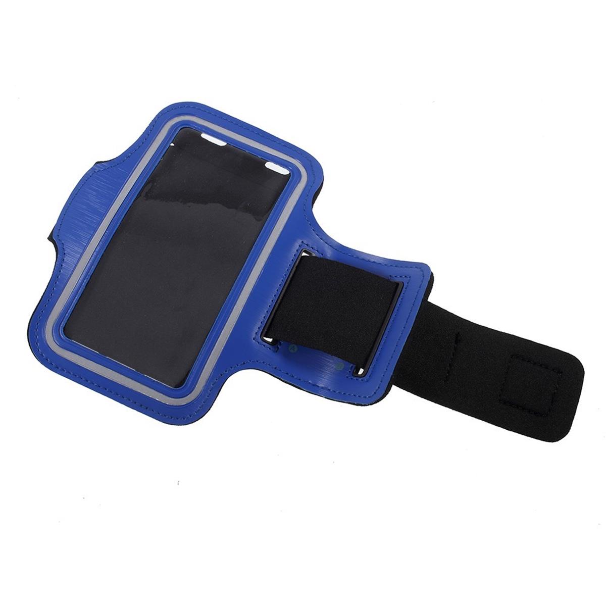 Universal Sport Armband Handy Tasche für Smartphones von 4,5" bis 5,85" Blau