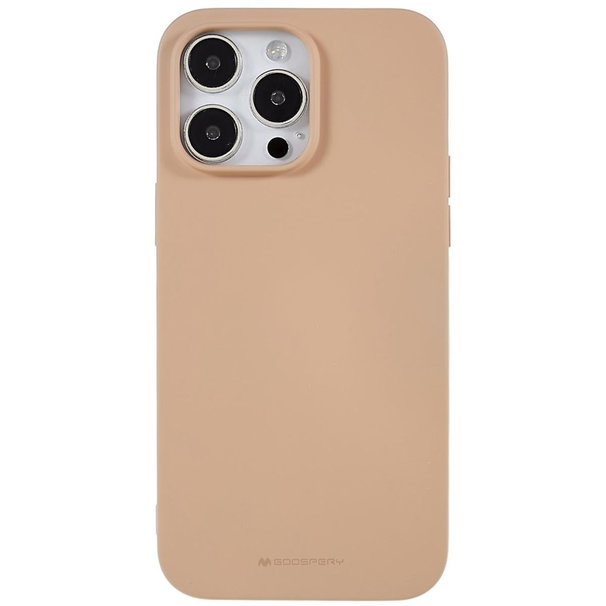 Hülle für Apple iPhone 14 Pro Max Handyhülle Silikon Case Cover Etui Matt Beige