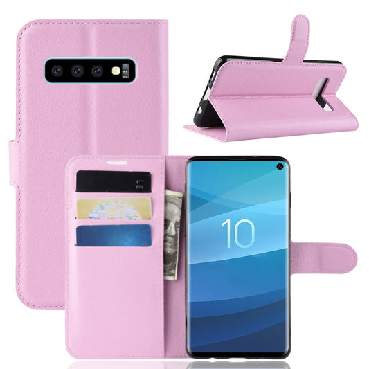Hülle für Samsung Galaxy S10 Handyhülle Flip Case Handytasche Bumper Cover Rosa
