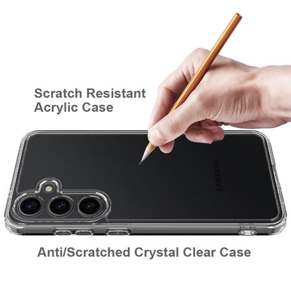 Hülle für Samsung Galaxy S24 Handyhülle Case Hybrid Silikon Bumper Cover Klar