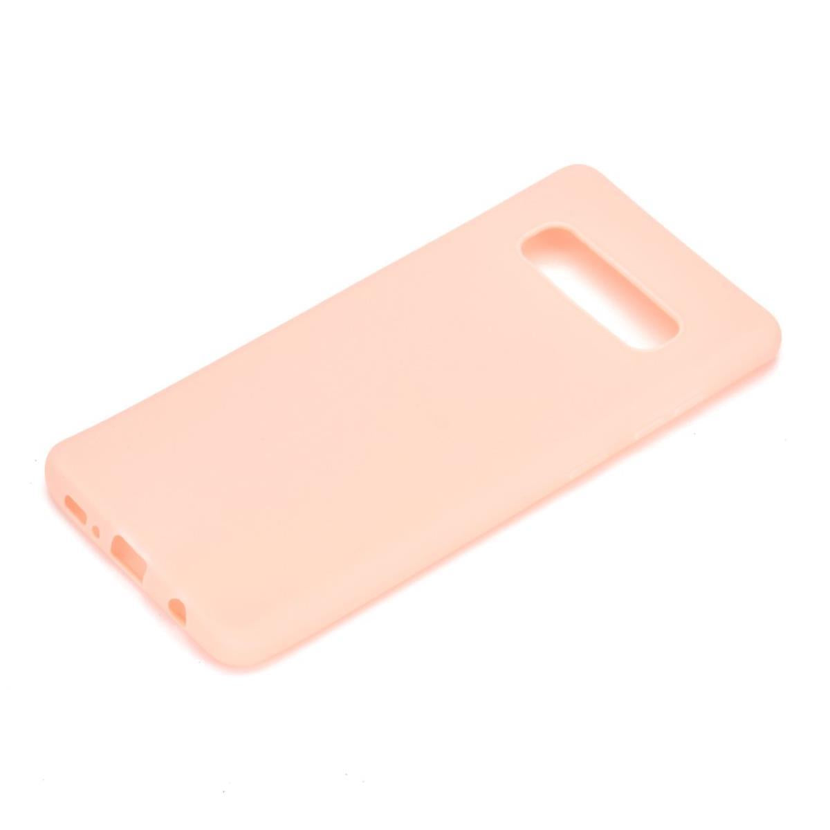 Hülle für Samsung Galaxy S10+ (Plus) Handyhülle Silikon Case Schutzhülle Rosa