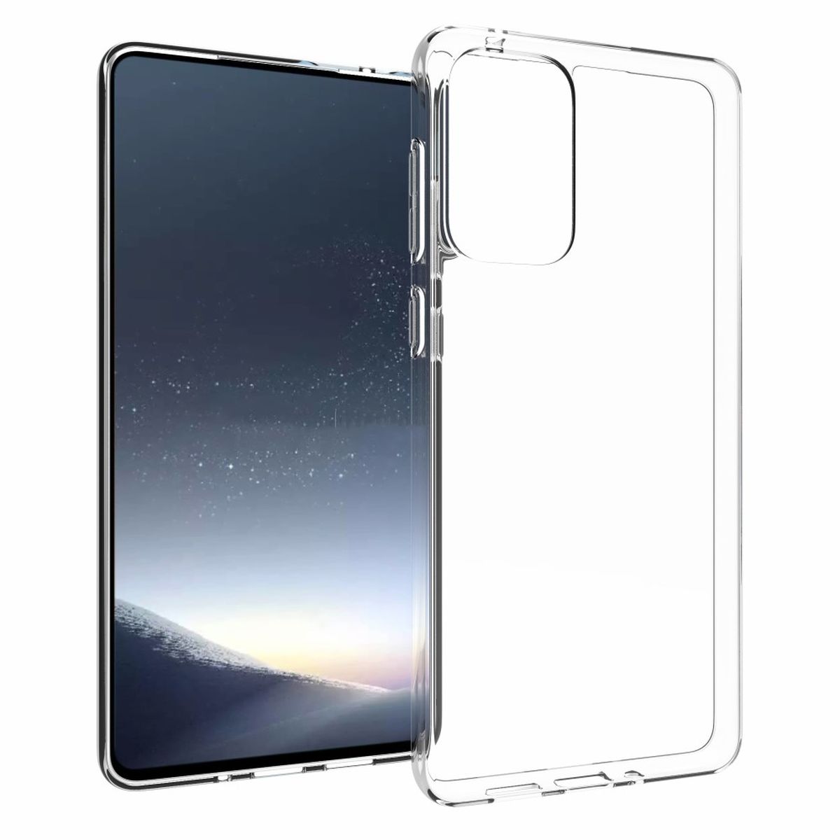 Hülle für Samsung Galaxy A73 5G Handyhülle Silikon Cover Case Bumper Etui klar
