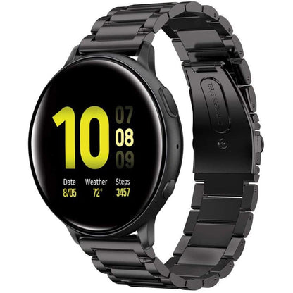 Gliederarmband für Samsung Galaxy Watch 6/5/4 Metall 40/42/43/44/46/47mm Schwarz