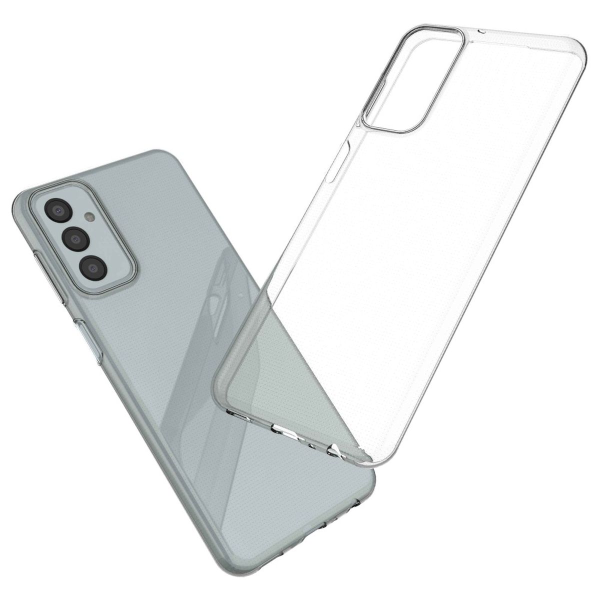 Hülle für Samsung Galaxy M23 Handyhülle Silikon Cover Case Bumper Softcase Klar