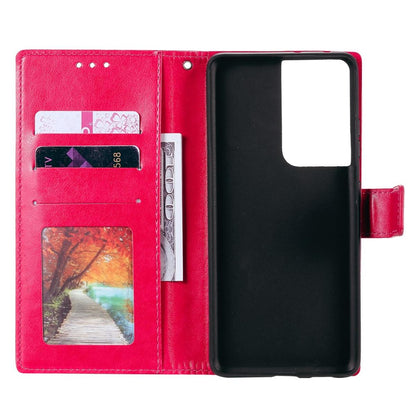 Hülle für Samsung Galaxy S21 Ultra Handyhülle Flip Case Cover Schutzhülle Mandala Pink