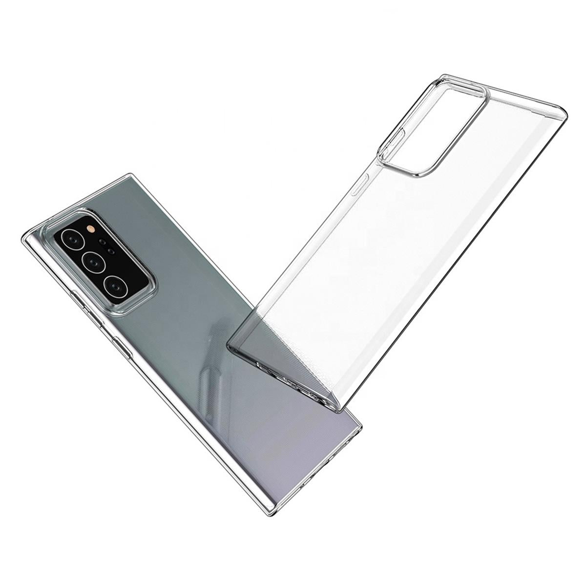 Hülle für Samsung Galaxy Note20 Ultra Handyhülle Silikon Cover Case Transparent