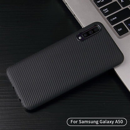 Hülle für Samsung Galaxy A50/A30s Handyhülle Silikon Case Schutzhülle Carbon Farben