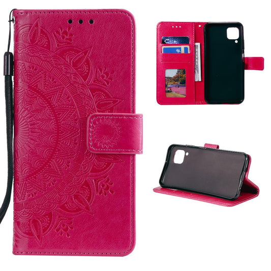 Hülle für Samsung Galaxy A22 4G Handyhülle Flip Case Cover Tasche Mandala Pink