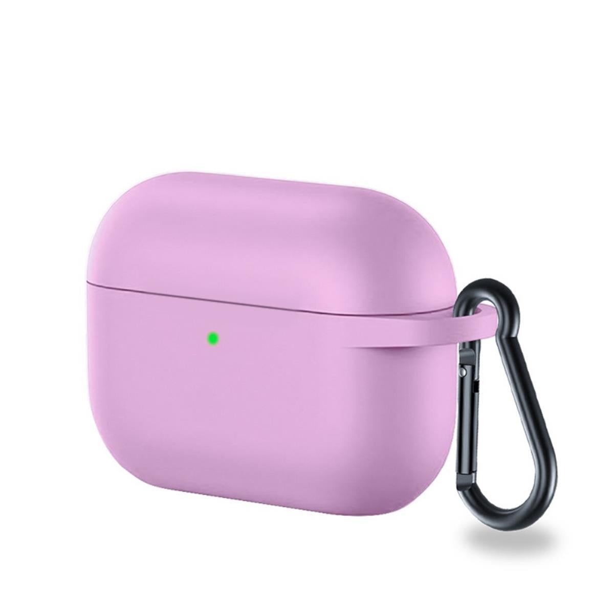 Hülle für Apple AirPods Pro Silikon Case Cover Bumper Tasche Bumper Lila