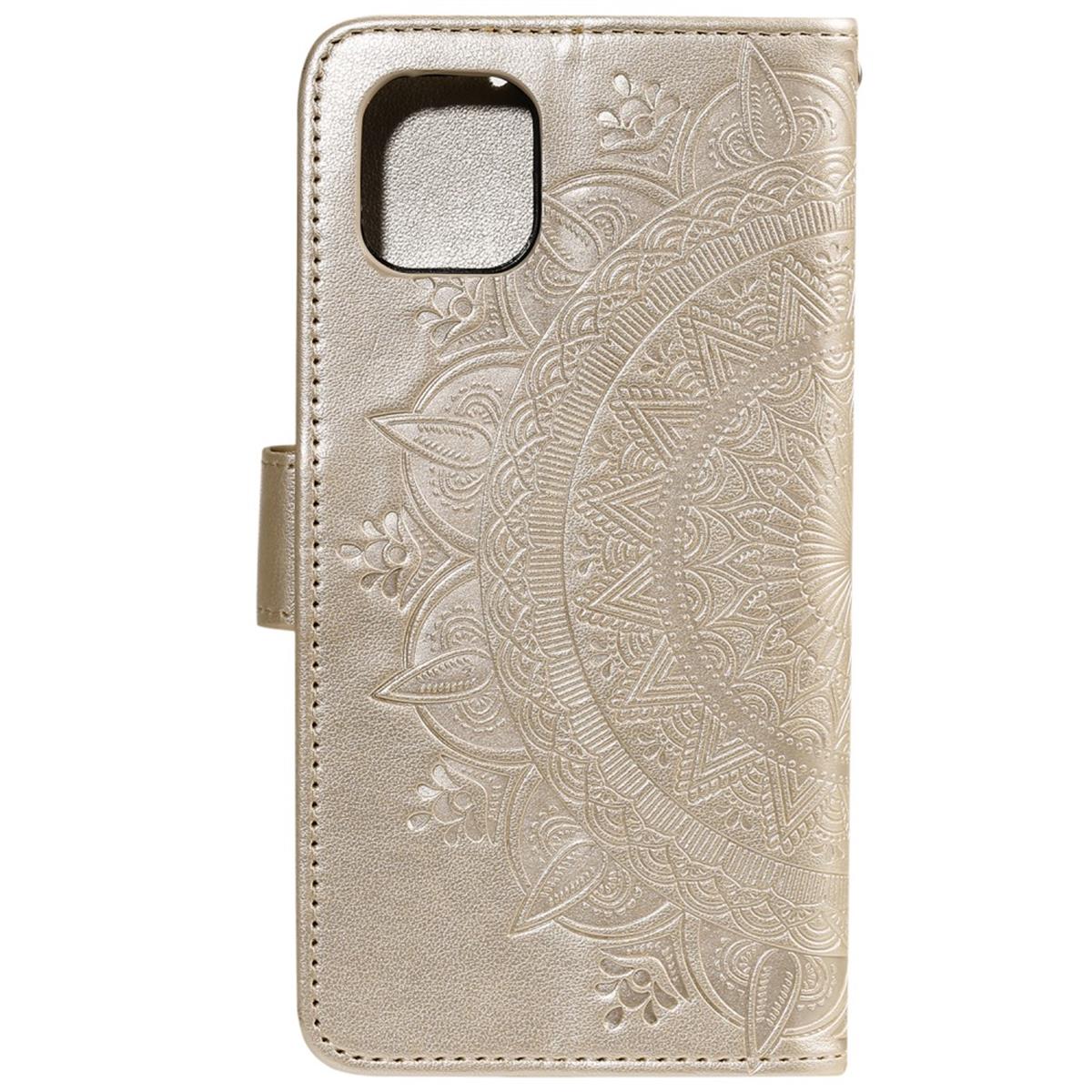 Hülle für Apple iPhone 11 Pro [5,8 Zoll] Handyhülle Wallet Case Flip Cover Mandala Gold