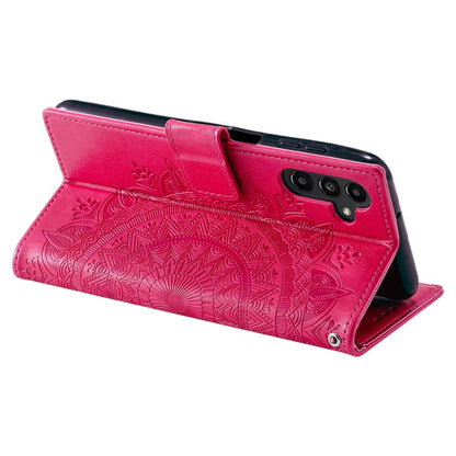 Hülle für Samsung Galaxy A34 5G Handyhülle Flip Case Cover Etui Mandala Pink