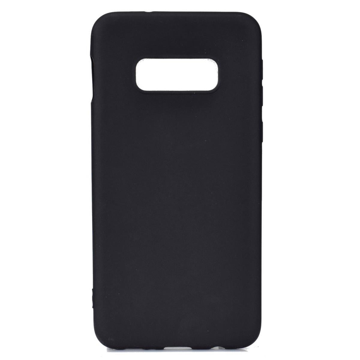 Hülle für Samsung Galaxy S10e Handyhülle Silikon Case Schutzhülle matt Schwarz