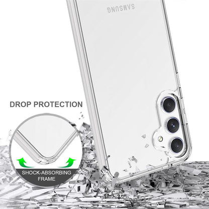 Hülle für Samsung Galaxy S23 FE Handy Case Hybrid Silikon Bumper Cover Klar
