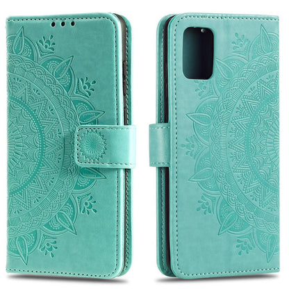 Hülle für Samsung Galaxy A51 Handyhülle Flip Case Schutzhülle Cover Mandala Grün