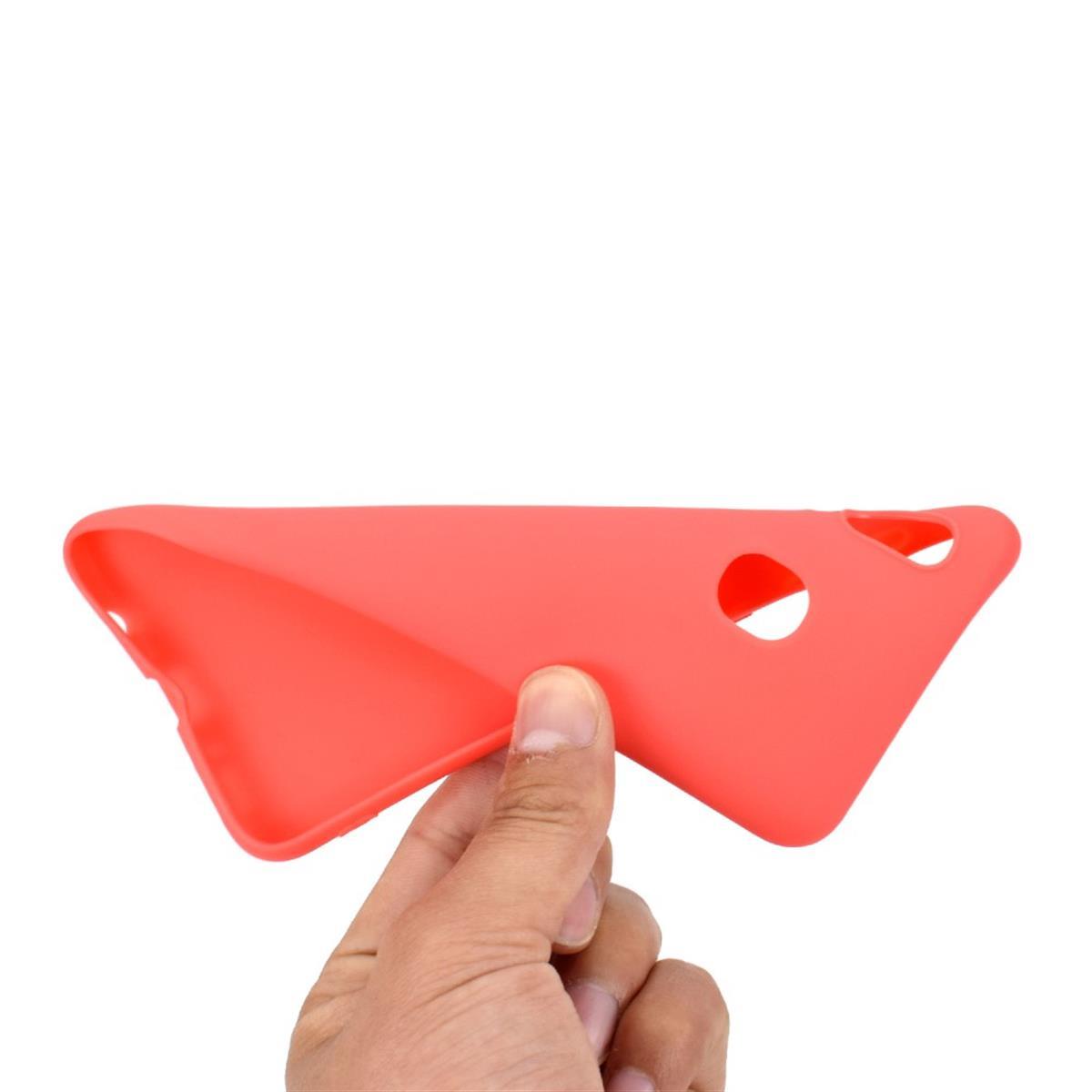 Hülle für Samsung Galaxy A30 Handyhülle Silikon Case Schutzhülle Cover matt Rot