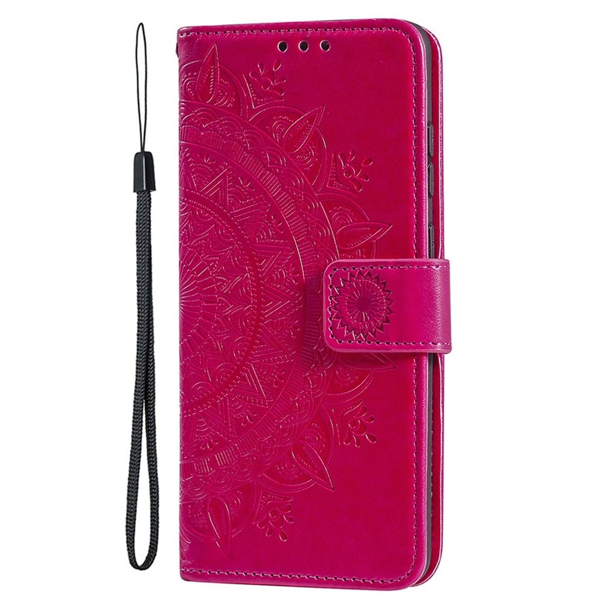 Hülle für Apple iPhone 14 Handyhülle Flip Case Cover Schutzhülle Mandala Pink
