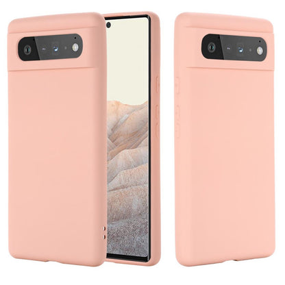 Hülle für Google Pixel 6 Handyhülle Silikon Case Cover Bumper Etui Matt Rosa