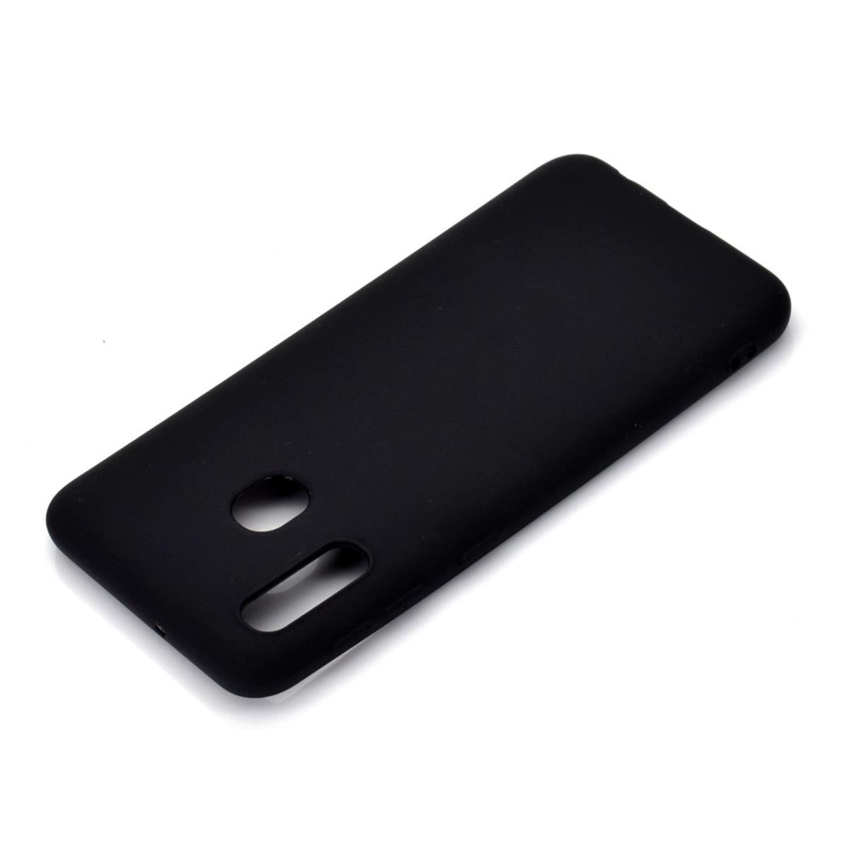 Hülle für Samsung Galaxy A20e Handyhülle Silikon Cover Schutzhülle Case Schwarz