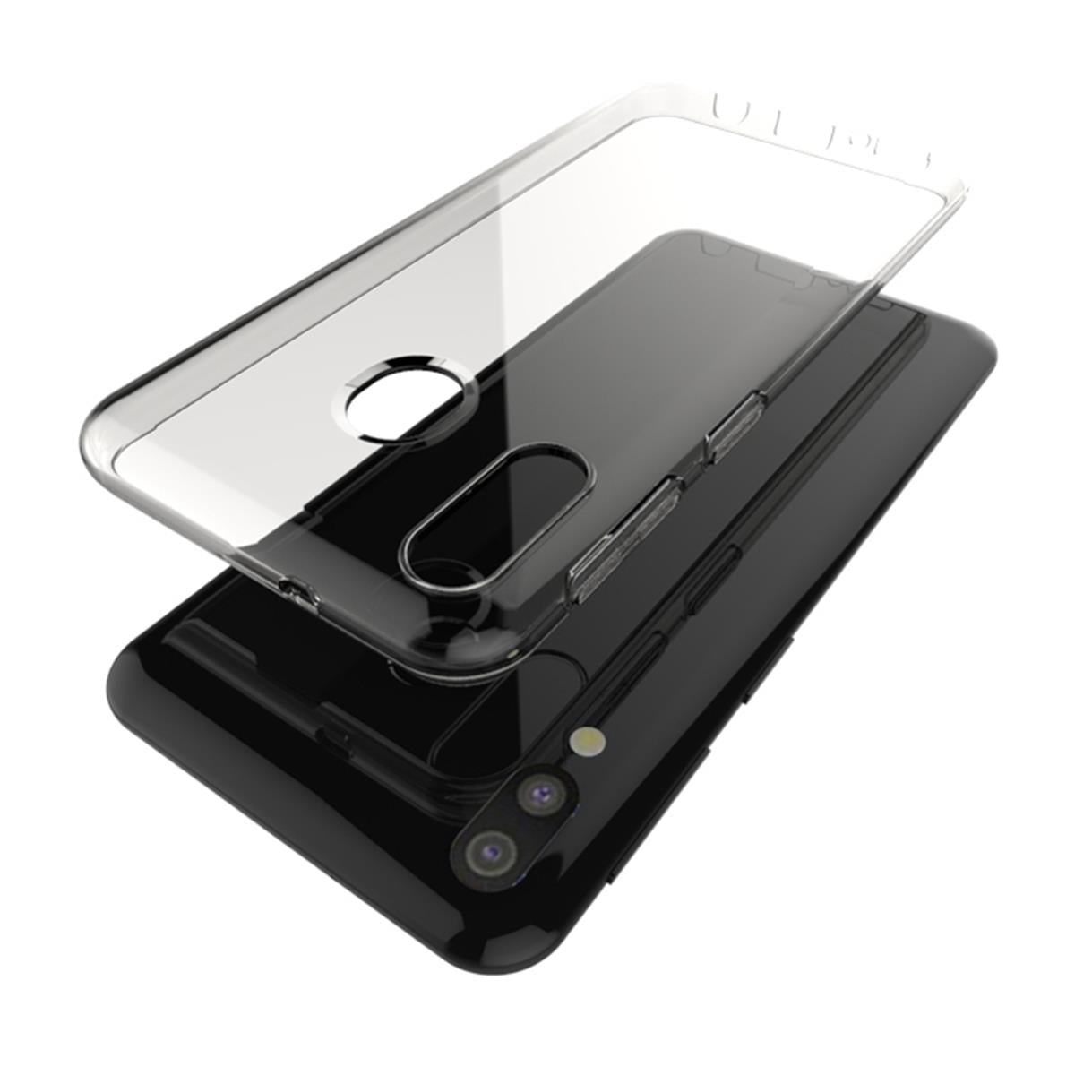Hülle für Samsung Galaxy M20 Handyhülle Silikon Case Cover Bumper transparent