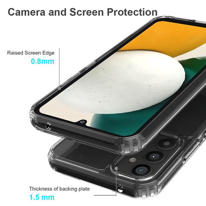 Hülle für Samsung Galaxy A34 5G Handy Case Hybrid Silikon Bumper Cover Klar