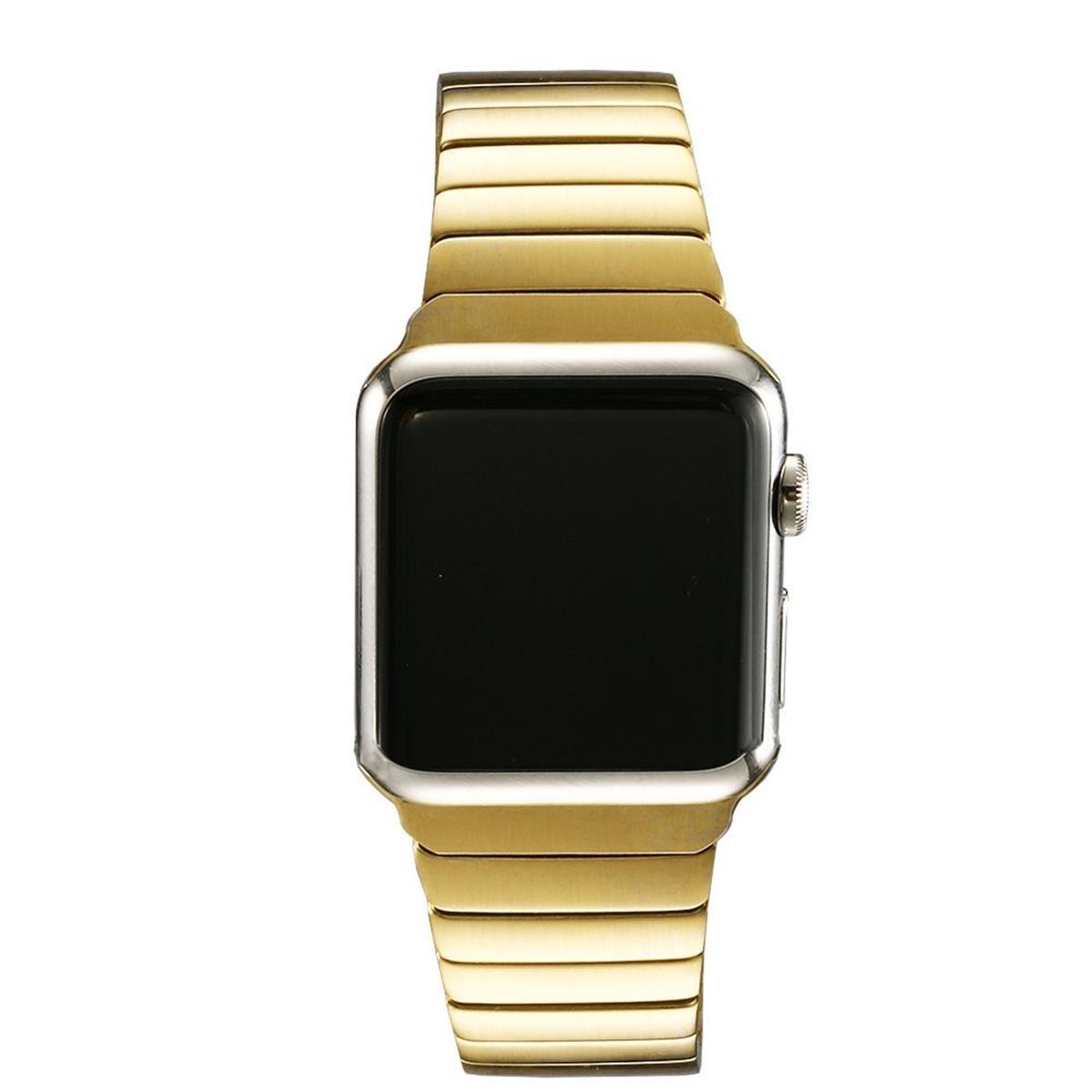 Gliederband für Apple Watch 49/45/44/42mm Series Ultra 2/Ultra/9/8/7/6/SE/5 Gold