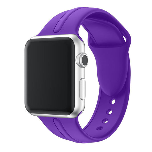 Sportarmband für Apple Watch 41/40/38mm Silikon Armband Series 8/7/6/SE/5/4 Lila