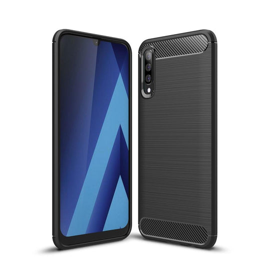 Hülle für Samsung Galaxy A50/A30s Handyhülle Schutzhülle Silikon Case Carbonfarben