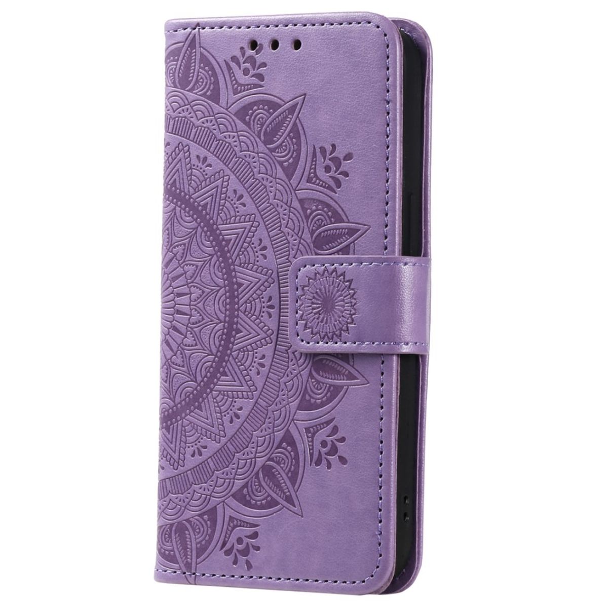 Hülle für Samsung Galaxy A34 5G Handyhülle Flip Case Cover Etui Mandala Lila