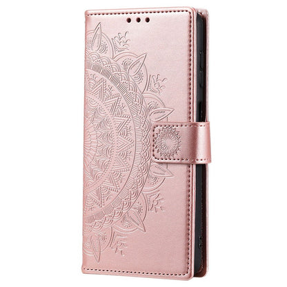 Hülle für Samsung Galaxy A54 5G Handyhülle Flip Case Cover Etui Mandala Rosegold