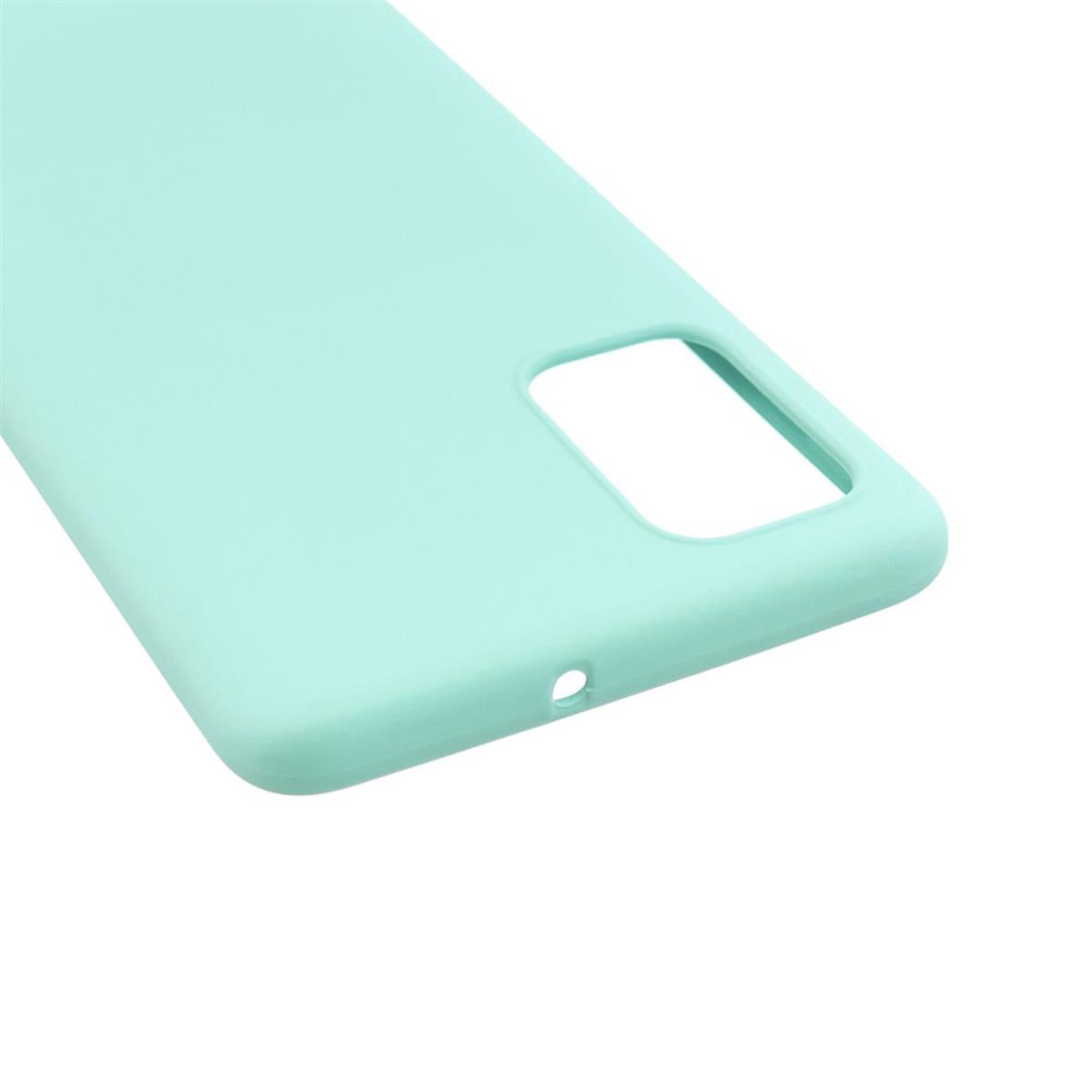 Hülle für Samsung Galaxy A02s Handyhülle Silikon Case Cover Bumper Matt Grün