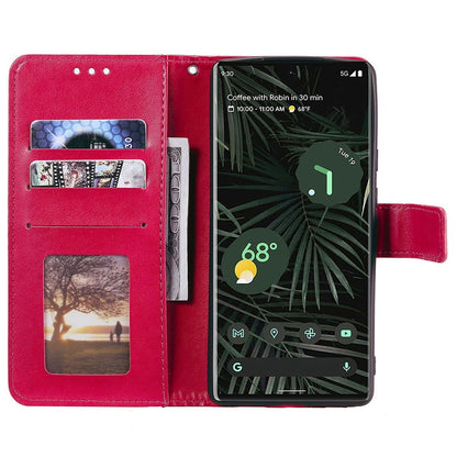 Hülle für Google Pixel 7 Pro Handyhülle Flip Case Schutzhülle Mandala Pink